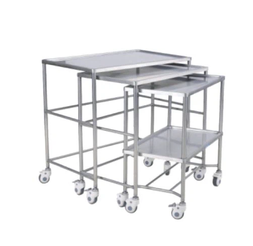 segondè bon jan kalite 304 asye pur kabwa medikal ak Trolley